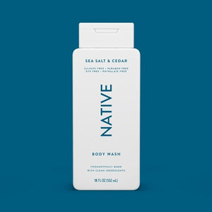 Native Body Wash for Men & Women Sea Salt & Cedar 18 fl oz - Imperfect Container