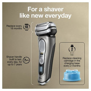 Braun Series 9-9465cc Pro Electric Foil Shaver with ProLift Beard Trimmer; Clean; Charge SmartCare Center - Imperfect Box