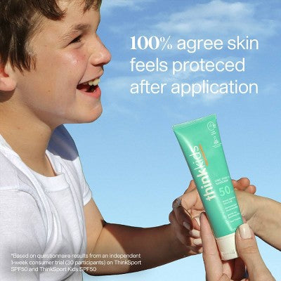 Thinksport Kids Mineral Sunscreen Lotion SPF 50 3 fl oz - Imperfect Container