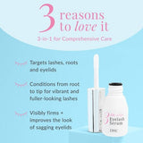 DHC 3-in-1 Eyelash Serum for Lashes, Roots, and Eyelids 0.80 fl oz - New