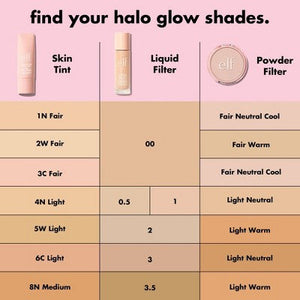 e.l.f. Halo Glow Liquid Filter Highlighter 4 Medium 1.06 fl oz - New