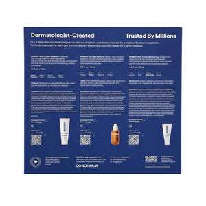Remedy Skin Brightening 3-Piece Skincare Kit Gentle Cleanser Vitamin C Serum 2.7oz - Imperfect Box