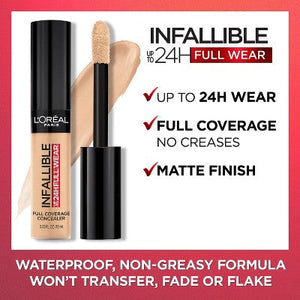 L'Oreal Paris Infallible Full Wear Waterproof Concealer 350 Bisque 0.33 fl oz - New