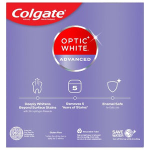 Colgate Optic White Adv Whitening Toothpaste Icy Fresh  3.2oz/3pk - Imperfect Box