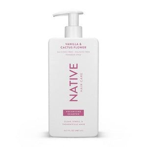 Native Fall Seasonal Vanilla & Cactus Flower Volumizing Shampoo 16.5 fl oz - Imperfect Container