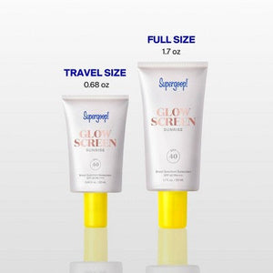 Supergoop! Glowscreen Sunrise Hydrating Glowy Tinted Primer; Hyaluronic Acid + Niacinamide SPF 40 1.7 fl oz - Imperfect Box