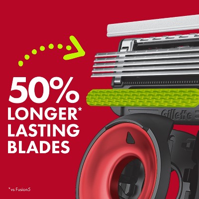 Gillette Labs Mens Special NFL Chiefs Edition Shaving Razor with 4 Refills and Magnetic Stand - New