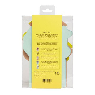 TONYMOLY Brighten & Glow Sheet Mask Set - New