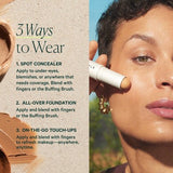 Well People Supernatural Complexion Stick Foundation&Concealer 20 Light Medium Warm 0.28oz - Imperfect Box