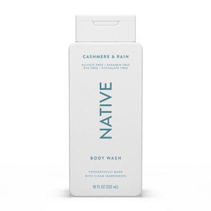 Native Body Wash Cashmere & Rain Sulfate Free 18 fl oz - Imperfect Container