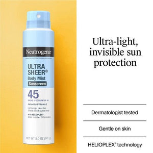 Neutrogena Ultra Sheer Spray Twin Pack SPF 45 - Imperfect Box