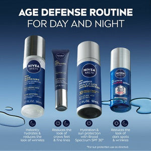 NIVEA Men Age Defense Advanced Face Serum 1.0 fl oz - Imperfect Box