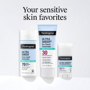 Neutrogena Mineral Ultra Sheer Face and Body Sunscreen Stick SPF 50 1.5oz - New
