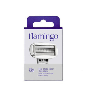 Flamingo Women's Razor Blade Refills 5-Blade Refill Cartridges 8ct - Imperfect Box