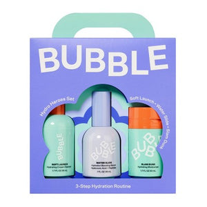 Bubble Skincare Hydro Heroes 3-Step Hydration Routine Kit - Imperfect Box