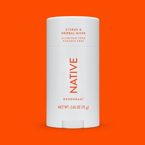 Native Solid Deodorant for Men & Women Citrus & Herbal Musk 2.65oz - Imperfect Container
