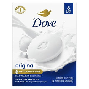 Dove Beauty White Moisturizing Beauty Bar Soap 8pk 3.75oz each - Imperfect Box