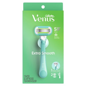Venus Extra Smooth Pink Women's Razor + 2 Razor Blade Refills - Imperfect Box