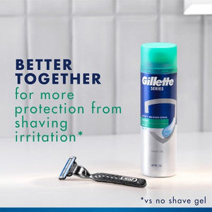 Gillette Series Sensitive Soothing with Aloe Vera Men's Shave Gel 7oz/2pk - New
