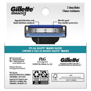 Gillette Mach3 Men's Razor Blade Refills 4ct  - Imperfect Box