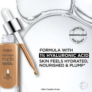 L'Oreal Paris True Match Hyaluronic Tinted Serum 1-2.5 Rosy Light 1 fl oz - Imperfect Container