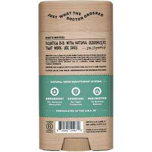 DR. SQUATCH Men's Natural Solid Deodorant Rainforest Rapids 2.65oz - New