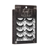 KISS Products Lash Couture Matte Black False Eyelashes Matte Cheviot 8ct - New