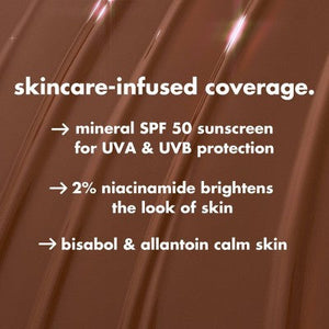 e.l.f. Halo Glow Skin Tint Light Coverage Foundation SPF 50 7 Medium Warm 1 fl oz - Imperfect Box