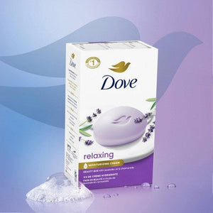 Dove Beauty Relaxing Bar Soaps Lavender Oil & Chamomile 30oz/8pk - Imperfect Box