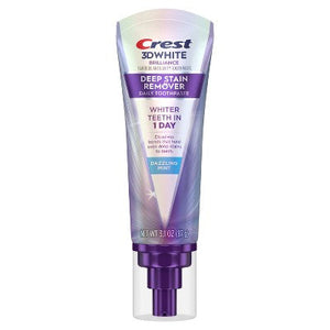 Crest 3D White Deep Stain Remover Daily Toothpaste Dazzling Mint 3.1oz - Imperfect Box