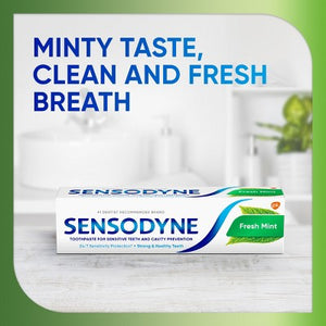 Sensodyne Fresh Mint Sensitivity Protection 2pk Toothpaste - Imperfect Box