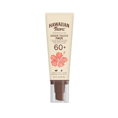 Hawaiian Tropic Sheer Touch Face Lotion Sunscreen SPF 60+ 2.5 fl oz - Missing Lid