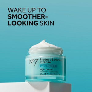 No7 Protect & Perfect Intense Advanced Moisturizing Night Cream 1.69 fl oz - Imperfect Box