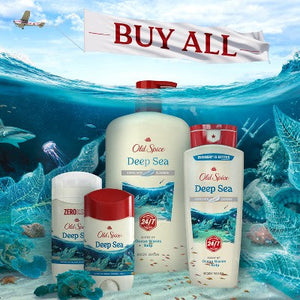 Old Spice Deep Sea Solid Antiperspirant & Deodorant for Men Sea Mineral Scent 2.6oz/2pk - New