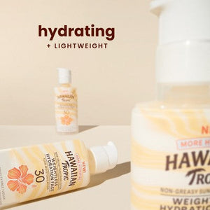 Hawaiian Tropic Silk Hydration Weightless Face Sunscreen SPF 30 1.7oz - New