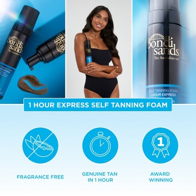 Bondi Sands 1 Hour Express Self Tanning Foam Fragrance Free 6.76 fl oz