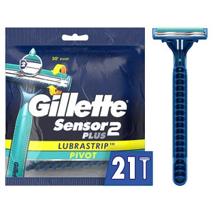 Gillette Sensor2 Plus Pivoting Head Disposable Razors 21ct - Missing Box