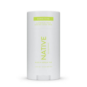 Native Sensitive Solid Deodorant for Women & Men Aloe & Green Tea Aluminum & Baking Soda Free 2.65oz - Imperfect Container