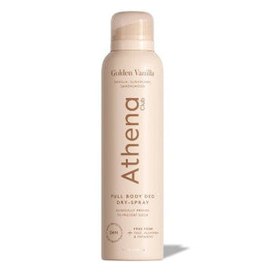 Athena Club Dry Touch Deo Body Spray Golden Vanilla 4oz - Imperfect Container