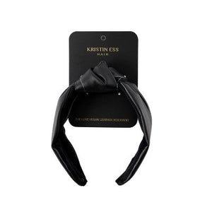 Kristin Ess The Luxe Vegan Leather Headband Black - New