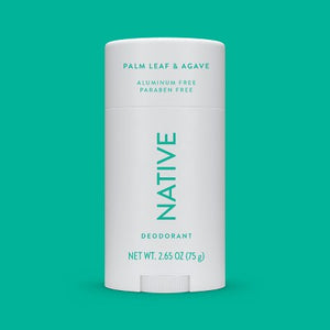 Native Solid Deodorant for Men & Women Palm Leaf & Agave  Aluminum Free 2.65oz - New