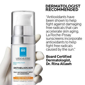 La Roche Posay Anthelios AOX Daily Antioxidant Face Serum with Sunscreen SPF 50 1 fl oz - Imperfect Box