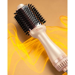TYMO Volumizer Hot Air Brush Hair Dryer Champagne Pink - Imperfect Box