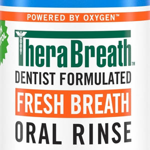 TheraBreath Fresh Breath Mouthwash Alcohol-Free Icy Mint 33.8 fl oz - New