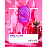 UNbrush Detangler Hair Brush Neon Pink - New