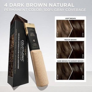 L'Oreal Paris Colorsonic Permanent Hair Color Cartridge Dark Brown Natural 4 - Imperfect Box