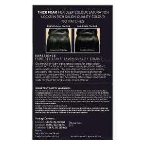 John Frieda Luminous Black Precision Foam Color, Hair Color Foam 2N Natural Black - Imperfect Box