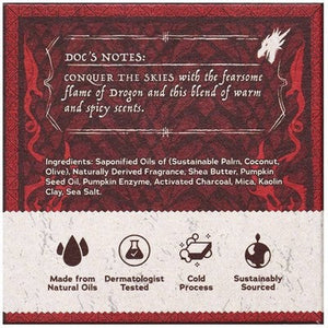 DR. SQUATCH Men's All Natural Bar Soap Dragon's Blaze 5oz - Imperfect Box