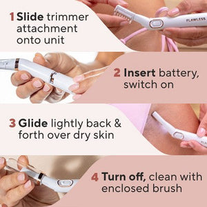 Finishing Touch Flawless Bikini Shaver and Trimmer Hair Removal Device - Imperfect Box