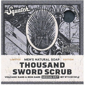 DR. SQUATCH Men's All Natural Bar Soap Thousand Sword Scrub 5oz - Imperfect Box